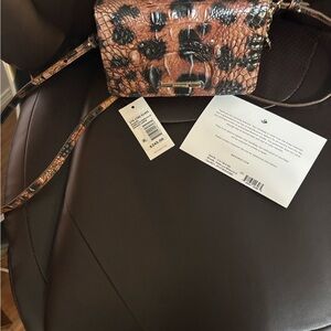 EUC Brahmin Leopard Golden Lynx Minuette Crossbody Women's Bag